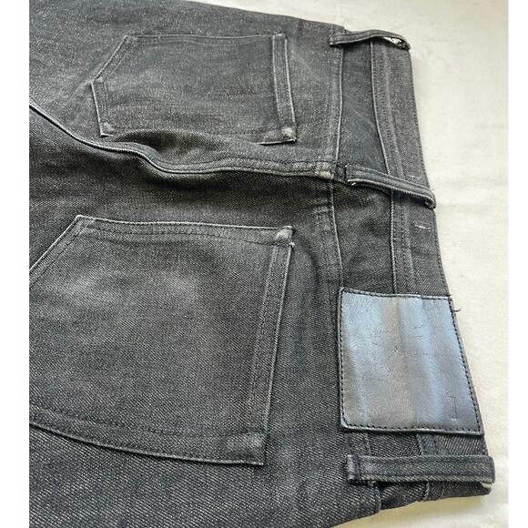 Unbranded Brand Raw Selvedge Mens Jeans Size 33 Tapered Fit 14.5 oz - Picture 4 of 12